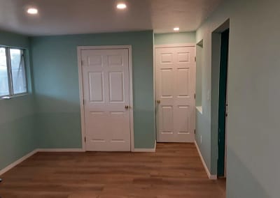 Completed Room Remodel with Doors Closed