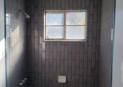 Red's Remodeling & Handyman - Bathroom remodel including new tile.